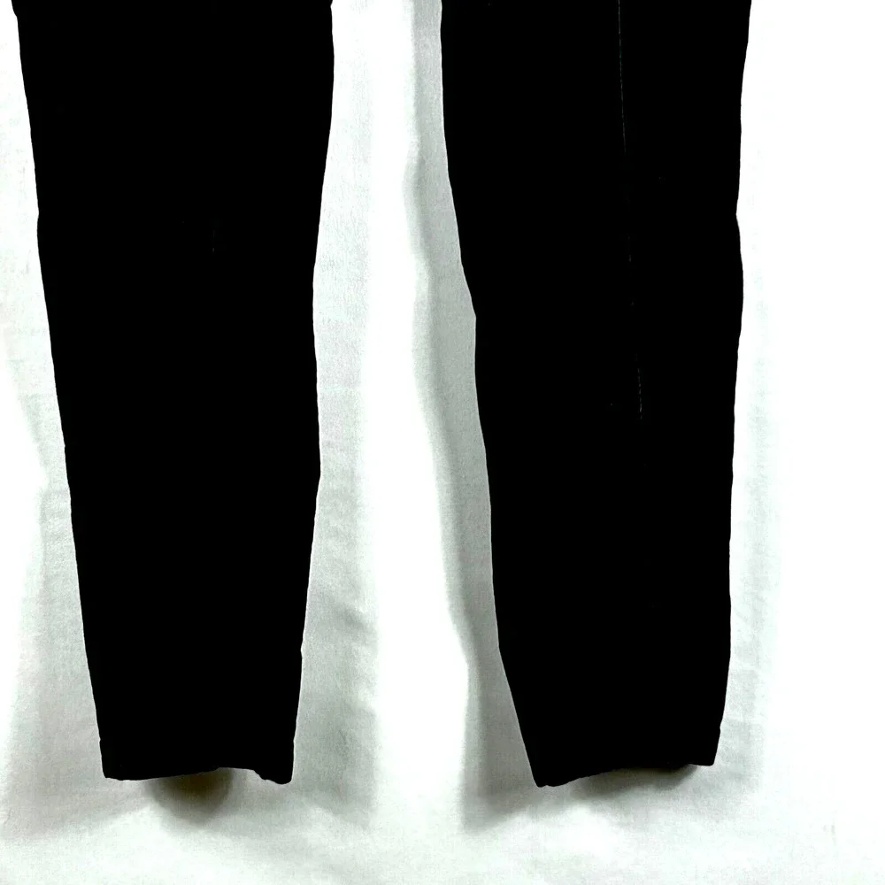 Ann Taylor Corduroy Jeans Womens 4Petite‎ Black Low Rise Straight Fit